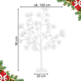 Świecące drzewko 90 cm sosna 48 Led drzewko świąteczne dekoracja ozdoba świetlna