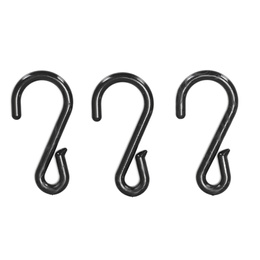 Haczyki do bombek, dekoracji zewnętrzych, świątecznych, zaczepy 60 szt. zawieszki, czarne