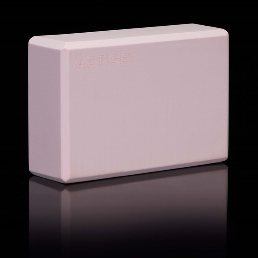 Kostka do jogi piankowa EVA 23x15x7,5 cm klocek blok do ćwiczeń pilates stretching różowa