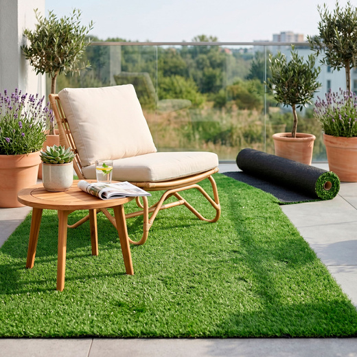 Sztuczna trawa 2x5 m w rolce zielona wykładzina na taras balkon do ogrodu 10 mm