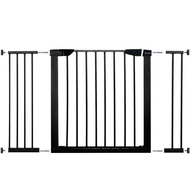 Bramka zabezpieczająca barierka rozporowa 75-124 cm czarna