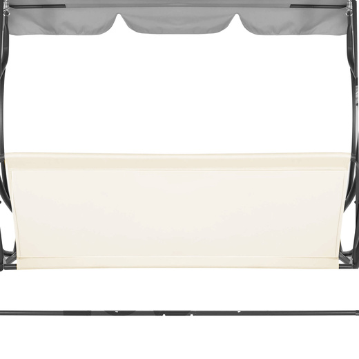 Materiał na siedzisko huśtawki ogrodowej 130 x 100 cm tkanina wodoodporna ecru