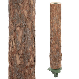 Choinka na pniu 180 cm sztuczna sosna premium gęsta ze stojakiem i jutą