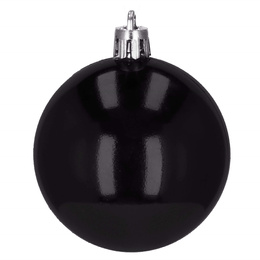 Bombki choinkowe 20 szt. ozdoby świąteczne zestaw 6cm czarny