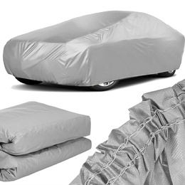 Pokrowiec na samochód 480x175x120cm wodoodporna plandeka na auto szara 