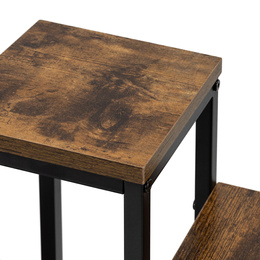 Kwietnik metalowy 67 cm stojak na kwiaty z 4 półkami loft wielopoziomowy nowoczesny