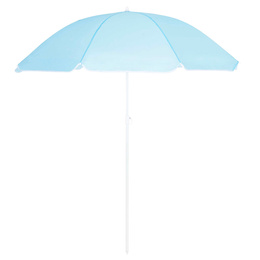 Parasol plażowy 160 cm ogrodowy, przeciwsłoneczny UPF50+ składany, łamany na balkon, taras, błękitny