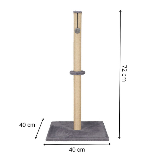 Drapak dla kota sizal słupek z zabawką 72 cm