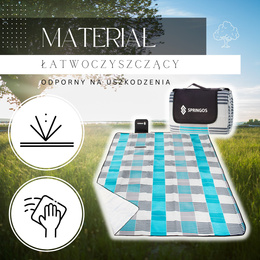 Koc piknikowy plażowy 200x200 springos mata biwak