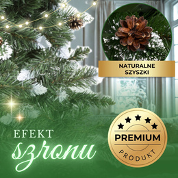 Choinka sztuczna premium 250 cm sosna diamentowa drzewko bożonarodzeniowe