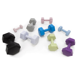 Ciężarki 2x3 kg hexagonalne do ćwiczeń fitness hantle zestaw 2 szt. szare