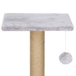 Drapak dla kota sizal 3-poziomowy domek słupek z zabawkami 62 cm