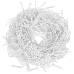 Kurtyna świetlna 300 led girlanda, lampki wewnętrzno-zewnętrzne sople multikolor z zimnym białym flash