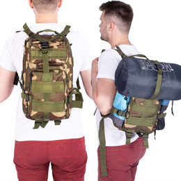 Plecak trekkingowy, turystyczny 35 l wojskowy ciemny moro