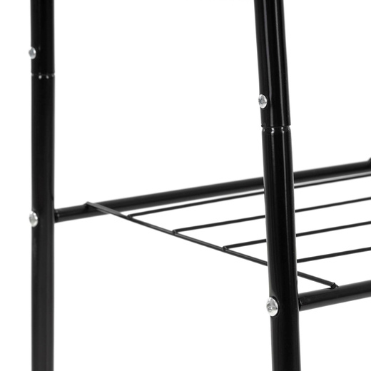Wieszak stojący na ubrania z półką na buty 150x60x34 cm wolnostojący stojak do garderoby
