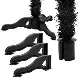 Choinka sztuczna, jodła 150 cm nowoczesne drzewko świąteczne czarne