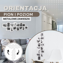 Ramka na zdjęcia 14 zdjęć multiramka 10x15 biała 