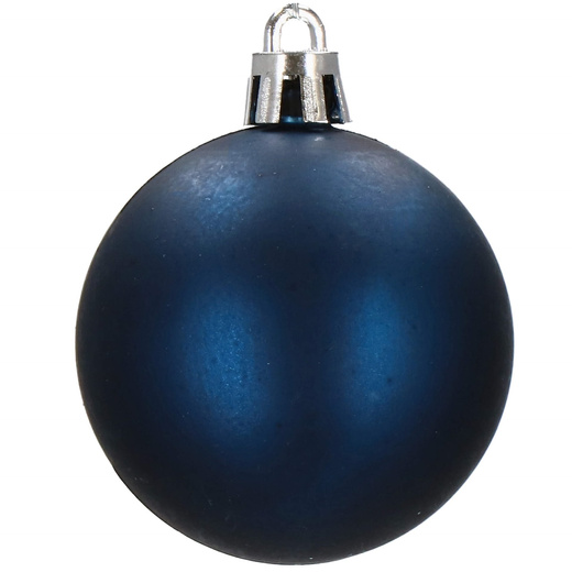 Bombki choinkowe 30 szt. ozdoby świąteczne granatowy