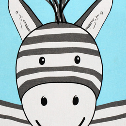 Kosz do przechowywania zabawek i ubrań pojemnik z uszami zebra