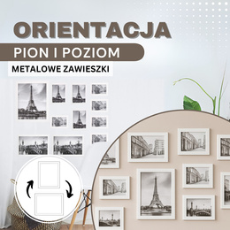 Ramka na zdjęcia 12 zdjęć biała zestaw 12 szt.