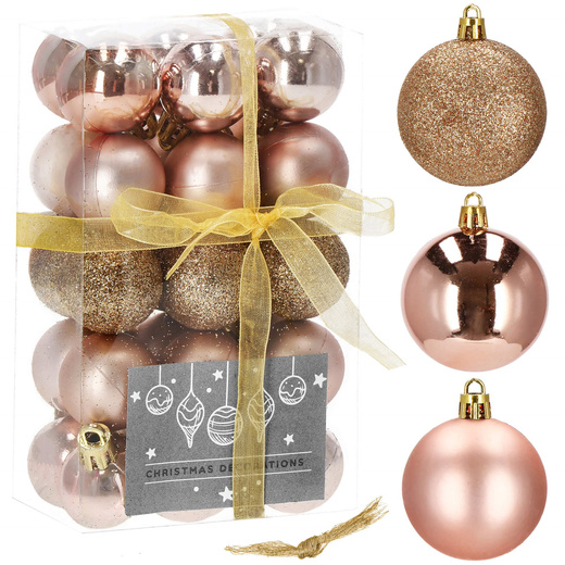Bombki choinkowe 4 cm na choinkę zestaw 30 szt.