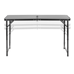Stolik turystyczny składany kempingowy 120x60 cm stół ogrodowy na piknik, walizka, czarny