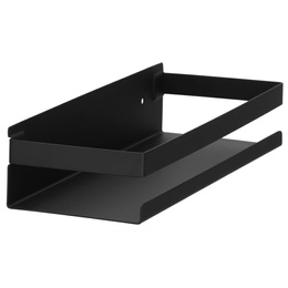 Półka łazienkowa pod prysznic 30x10 cm ze stali nierdzewnej czarna