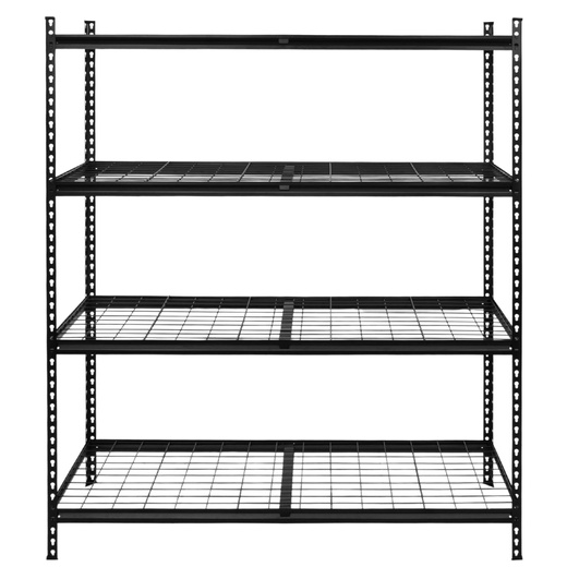 Regał stalowy z 4 półkami 183x150x54 cm 1600 kg do garażu, piwnicy