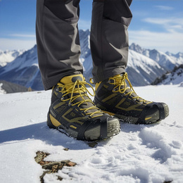 Raczki na buty turystyczne, nakładki kolce rozmiar 35-38 czarne