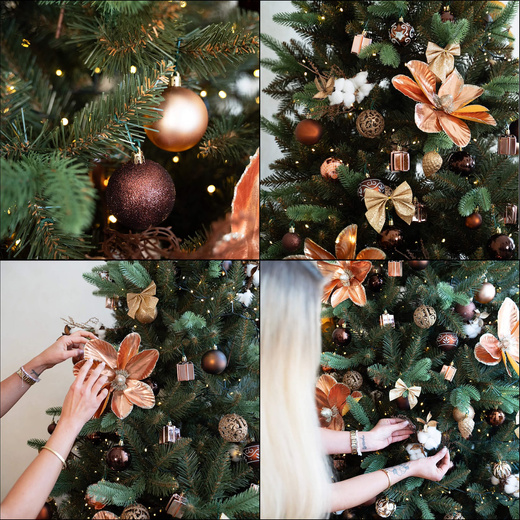 Choinka sztuczna 180 cm Premium Royal Trees świerk syberyjski z drewnianym stojakiem