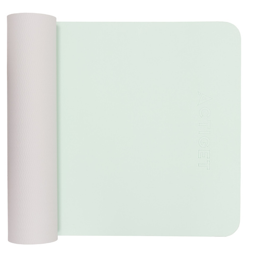 Mata do jogi, ćwiczeń fitness 183x61 cm antypoślizgowa, materac do stretchingu, miętowy