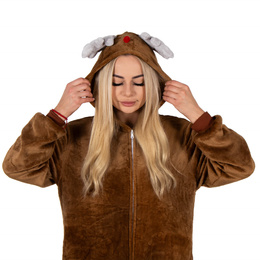 Piżama kigurumi renifer kombinezon jednoczęściowy damski rozmiar L