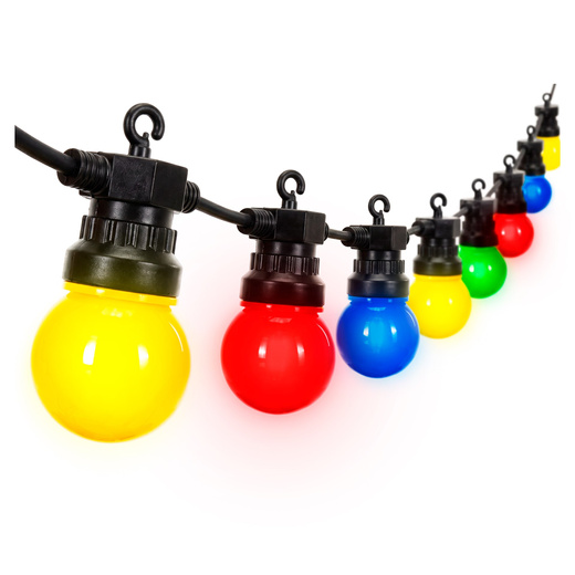 Lampki choinkowe, świąteczne oświetlenie IP44 5 m 10 LED girlanda zewnętrzna, żarówki dekoracyjne