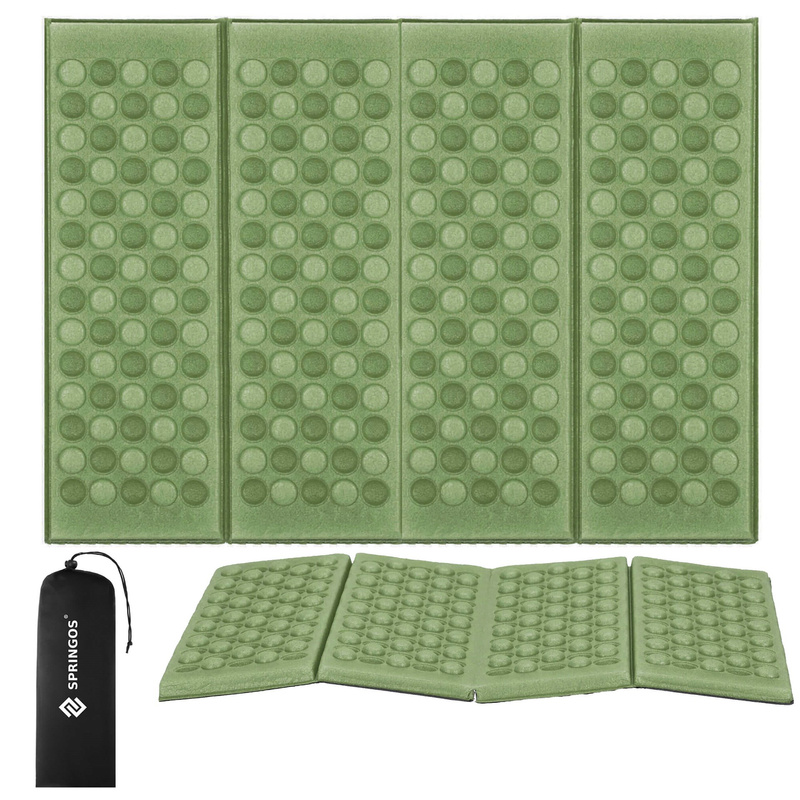 Mata piankowa do siedzenia 39 x 29 x 1 cm karimata składana mata piknikowa zielona