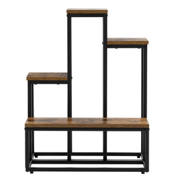 Kwietnik metalowy 67 cm stojak na kwiaty z 4 półkami loft wielopoziomowy nowoczesny