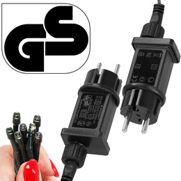 Lampki choinkowe 500 led zimne białe 27,5 m oświetlenie IP44