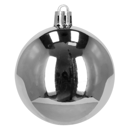 Bombki choinkowe 100 szt. zestaw dekoracji świątecznych zawieszki nietłukące srebrne