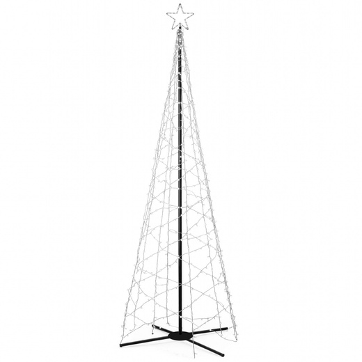Choinka LED do ogrodu 300 cm dekoracja świecąca świąteczna 480 LED ciepły biały