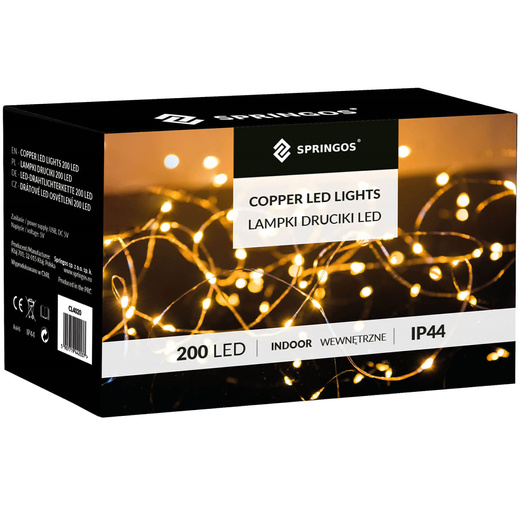 Girlanda led sztuczne liście ruskus dekoracja świetlna