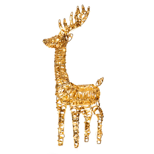 Renifer świąteczny 80 LED świetlna dekoracja do ogrodu biały ciepły