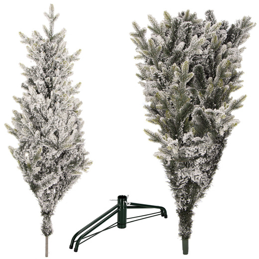 Choinka sztuczna premium 220 cm świerk ośnieżony drzewko bożonarodzeniowe