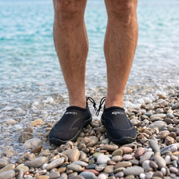 Buty do wody męskie rozm. 45 szybkoschnące buty na plażę, do pływania czarne