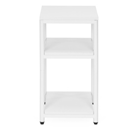 Szafka nocna, stolik z półkami do sypialni 35x31x59 cm nakastnik, biały