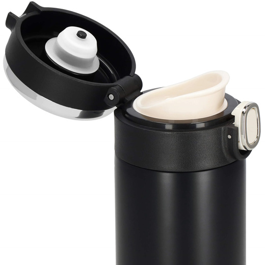 Kubek termiczny 420 ml ze stali nierdzewnej na kawę herbatę, z wyświetlaczem temp. czarny