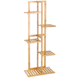 Kwietnik drewniany 102 cm stojak na kwiaty z 6 półkami drewniany