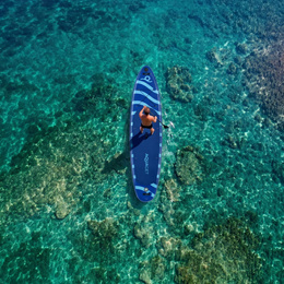 Deska pompowana do pływania SUP 350 cm paddleboard komplet z wiosłem i wyposażeniem