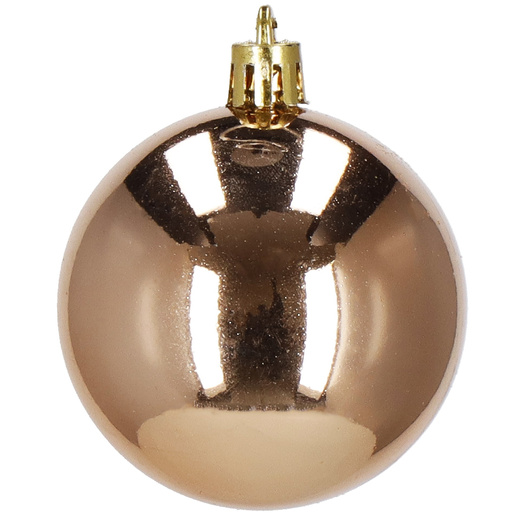 Bombki choinkowe 101 szt. ozdoby świąteczne zestaw z gwiazdą brązowe, rose gold