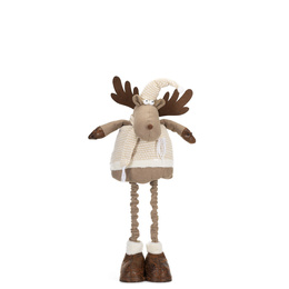 Świąteczny renifer 110 cm ozdoba pod choinkę figurka dekoracja bożonarodzeniowa