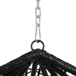 Kokon rattanowy do ogrodu, na taras, balkon, fotel wiszący z poduszkami