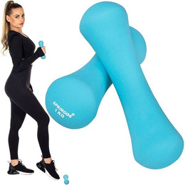 Ciężarki 2kg niebieskie 2x1 kg zestaw 2 szt.